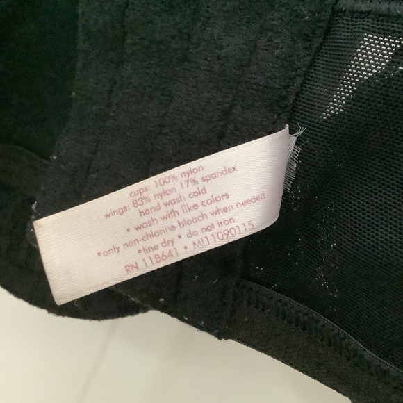 Cacique 46C Black Padded Lace Underwire Bra - Picture 8 of 10